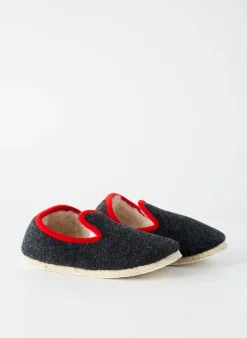 Chaussons/pantoufles Rondinaud Gris Bout Rond