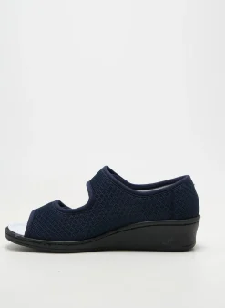 Chaussons/pantoufles Semelflex Bleu Talon De 4 À 6cm
