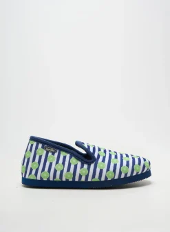 Chaussons/pantoufles Semelflex Bleu Talon Plat Jusqu'à 3cm