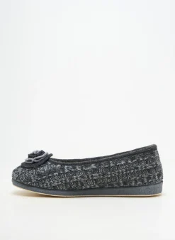 Chaussons/pantoufles Semelflex Gris Talon Plat Jusqu'à 3cm