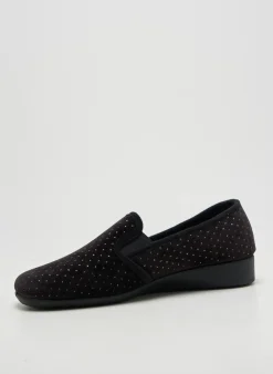 Chaussons/pantoufles Semelflex Noir Talon Plat Jusqu'à 3cm