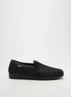Chaussons/pantoufles Semelflex Noir Talon Plat Jusqu'à 3cm