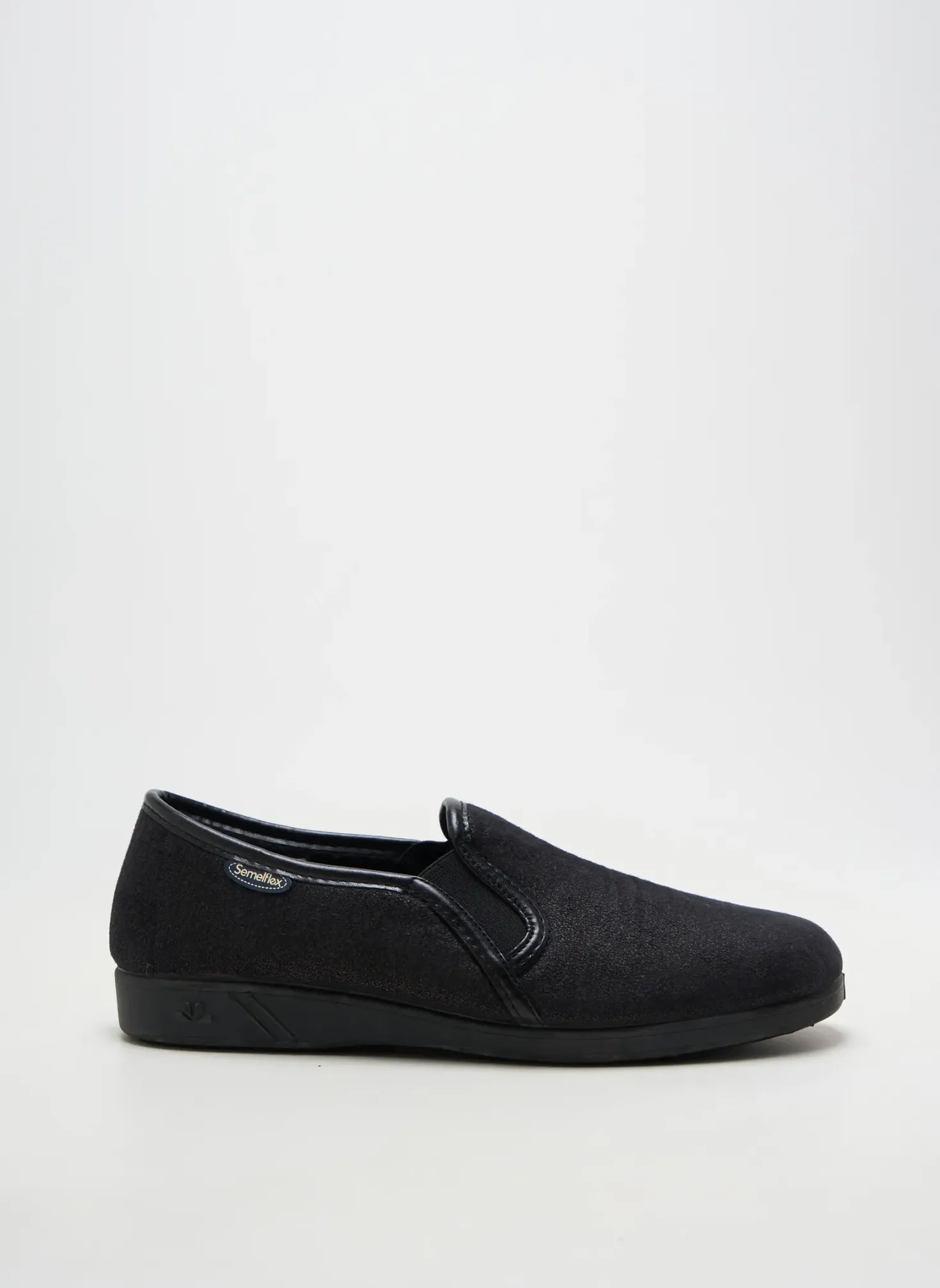 Chaussons/pantoufles Semelflex Noir Talon Plat Jusqu'à 3cm
