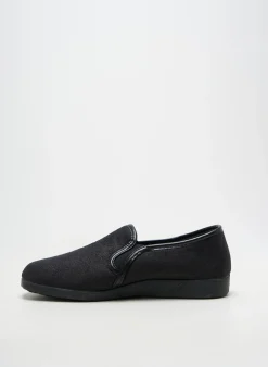 Chaussons/pantoufles Semelflex Noir Talon Plat Jusqu'à 3cm