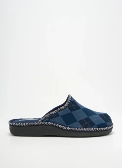 Chaussons/pantoufles Semelflex Bleu Bout Rond