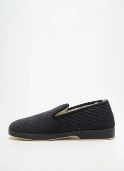Chaussons/pantoufles Soir Et Matin Noir Bout Rond
