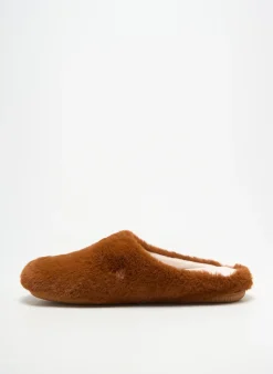 Chaussons/pantoufles Soir Et Matin Marron Talon Plat Jusqu'à 3cm