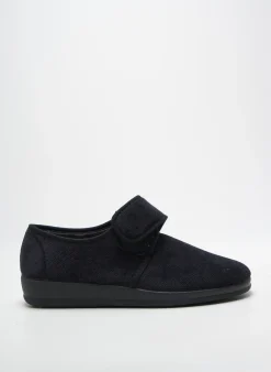 Chaussons/pantoufles Soir Et Matin Noir Bout Rond