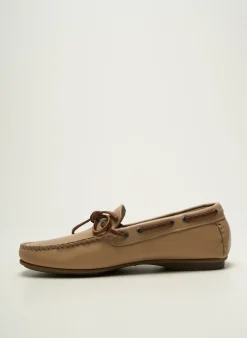 Chaussures Bâteau Fluchos Beige Bout Carré