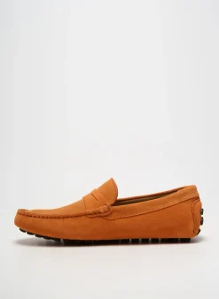 Chaussures Bâteau Les Mocassins Tropeziens Orange Bout Rond