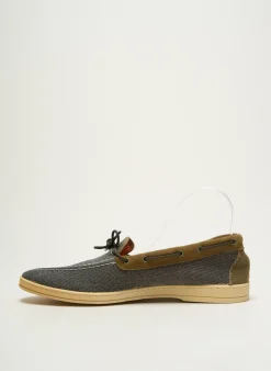 Chaussures Bâteau Maians Gris Bout Rond
