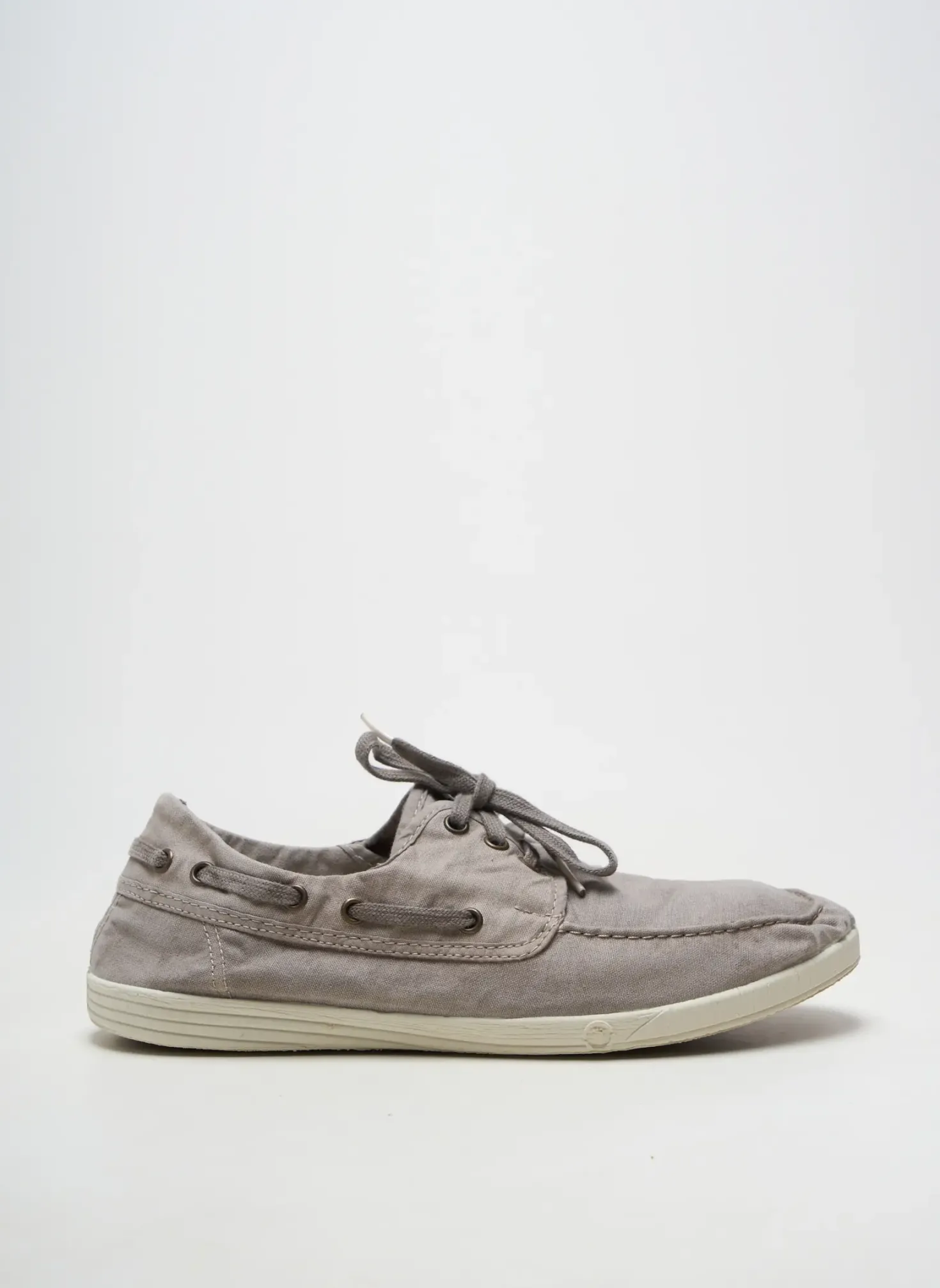 Chaussures Bâteau Natural World Gris Bout Rond