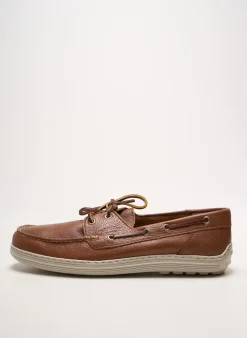 Chaussures Bâteau Notton Marron Bout Carré