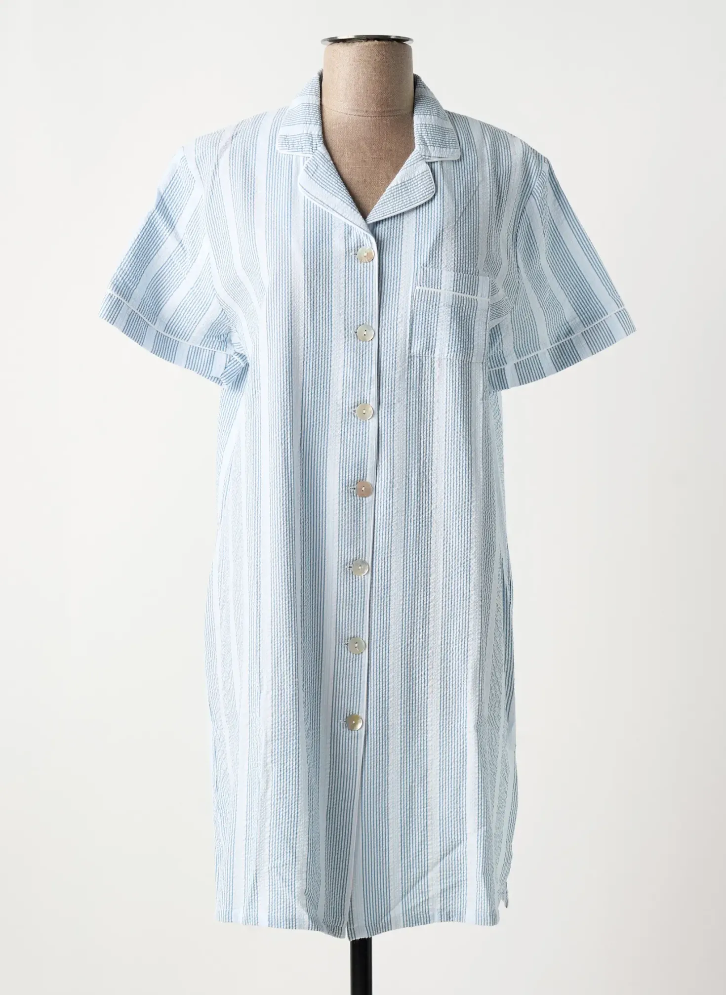 Chemise De Nuit Canat Bleu