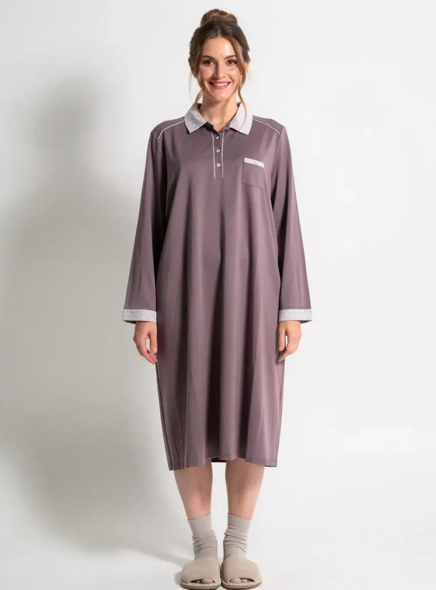 Chemise De Nuit Canat Violet