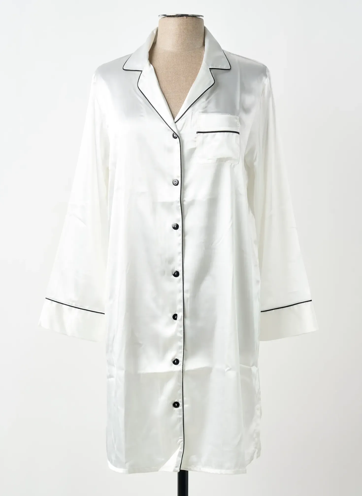 Chemise De Nuit Christian Cane Blanc