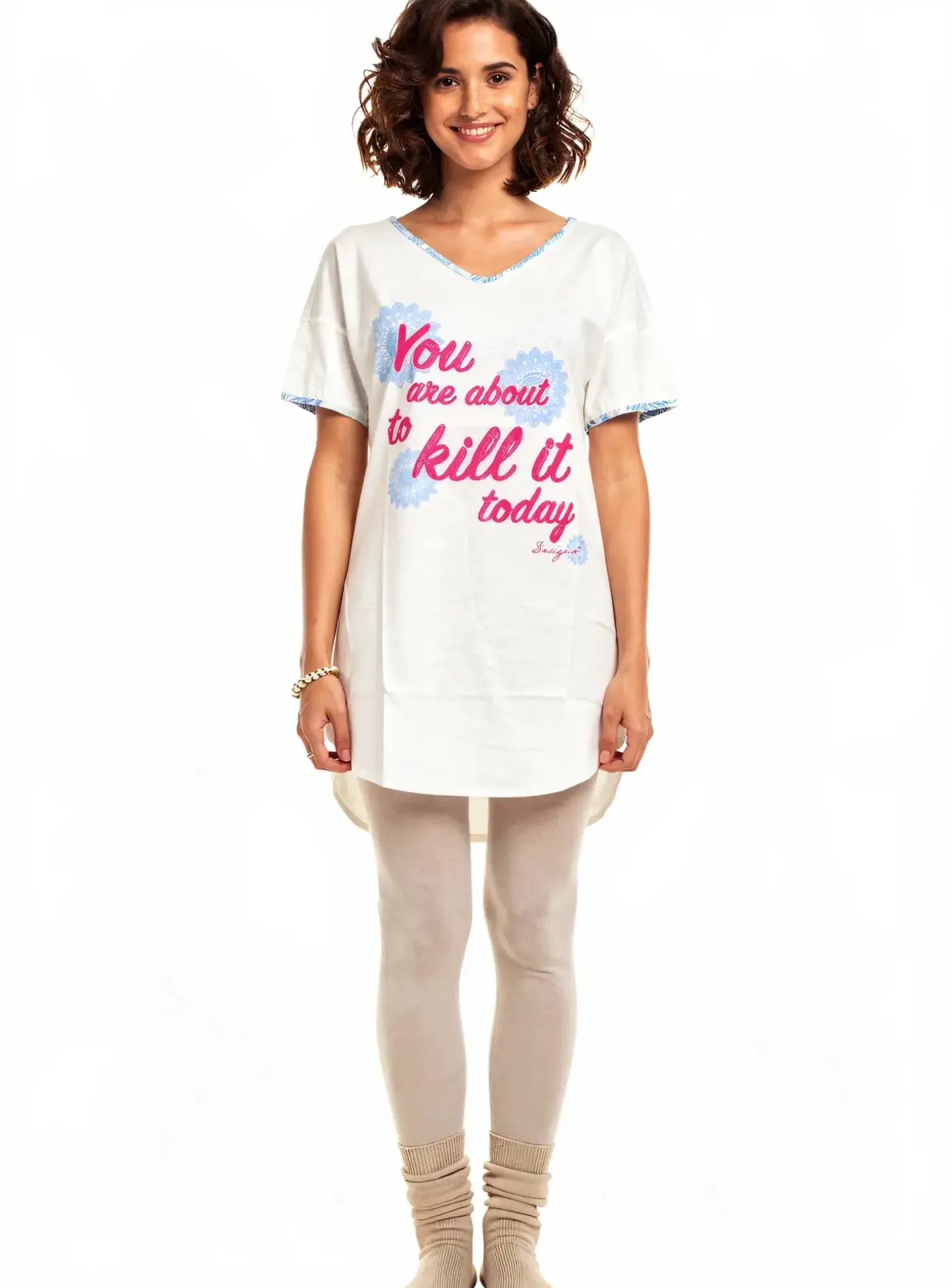 Chemise De Nuit Desigual Blanc