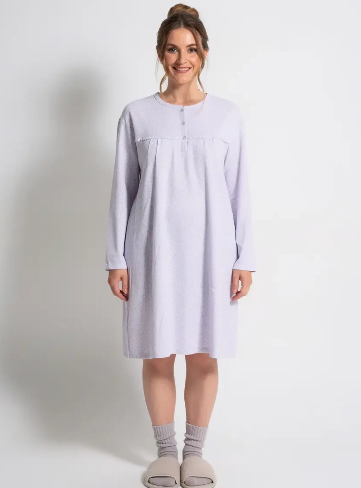 Chemise De Nuit Luna Violet