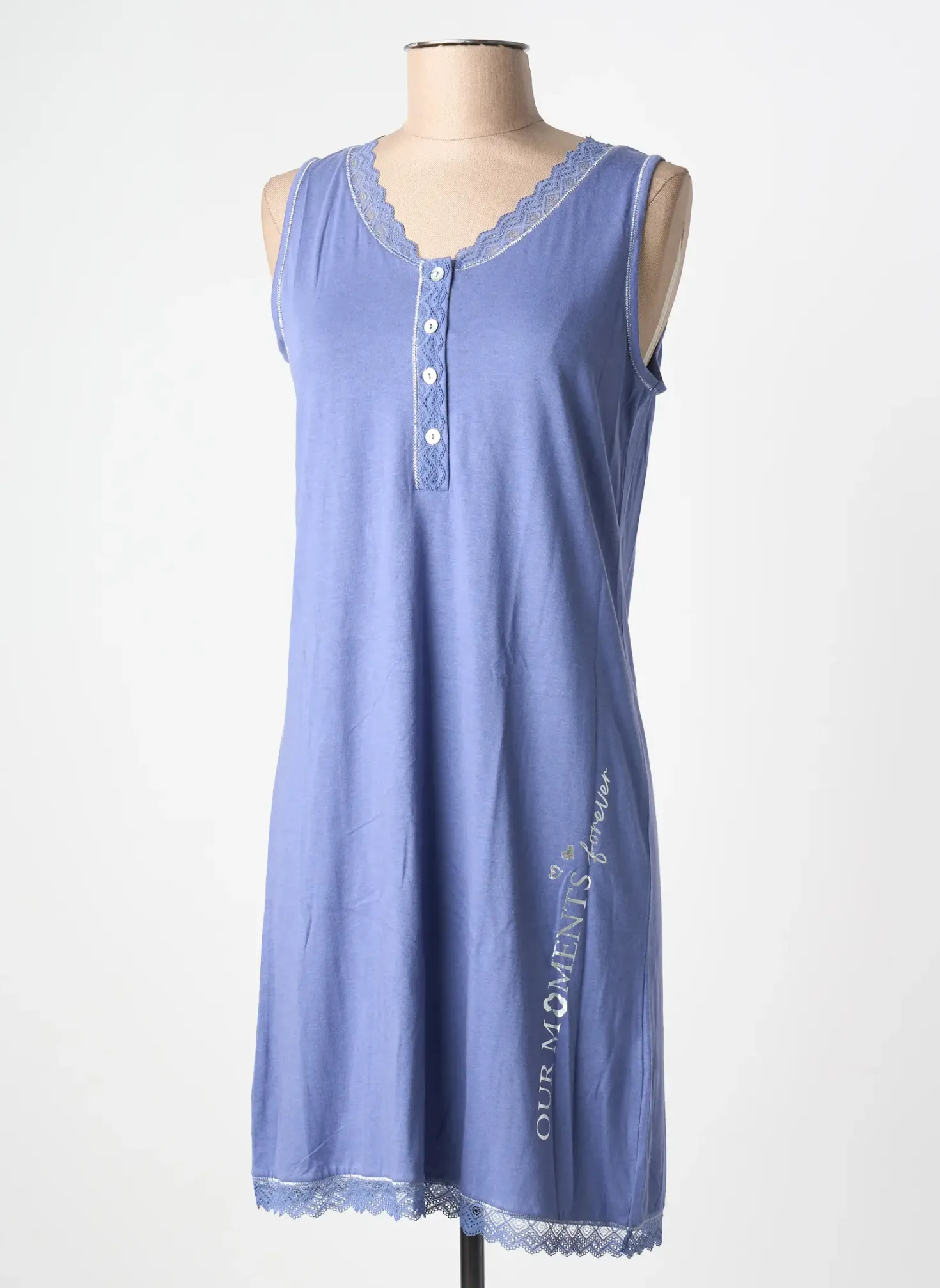 Chemise De Nuit Massana Bleu
