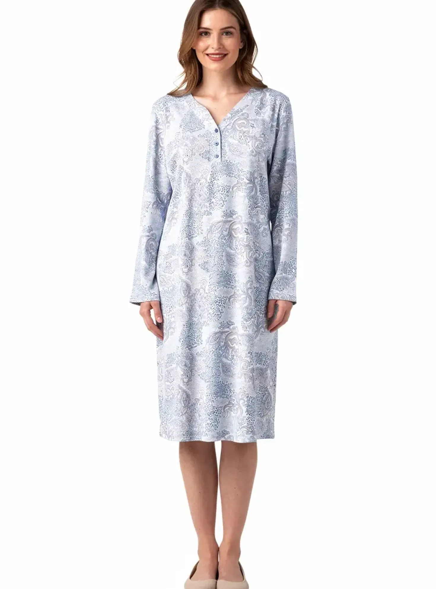 Chemise De Nuit Moonka Bleu