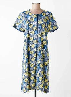 Chemise De Nuit Peignora Bleu