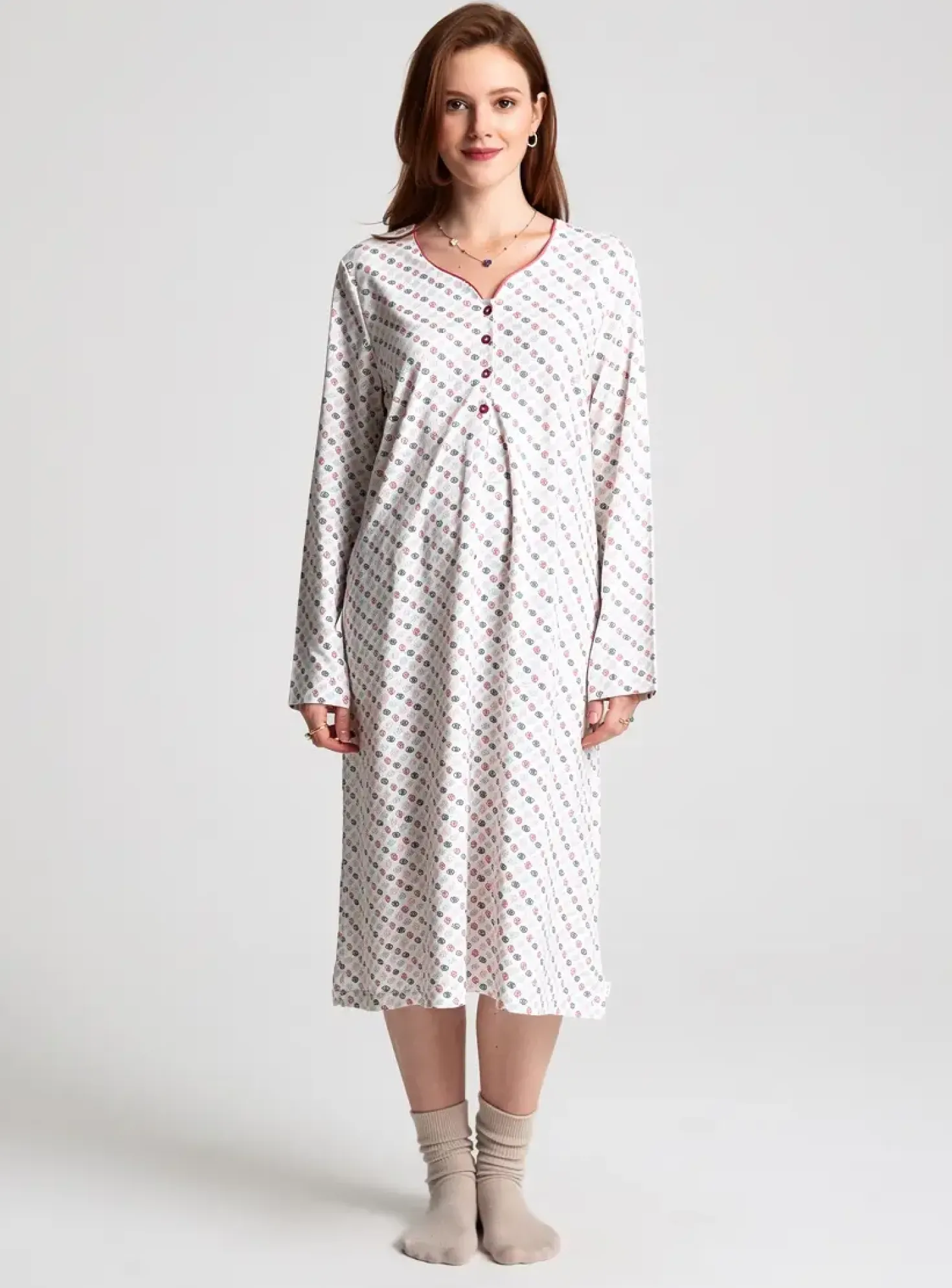 Chemise De Nuit Peignora Rouge