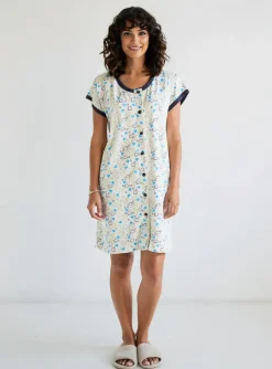 Chemise De Nuit Reglisse Blanc