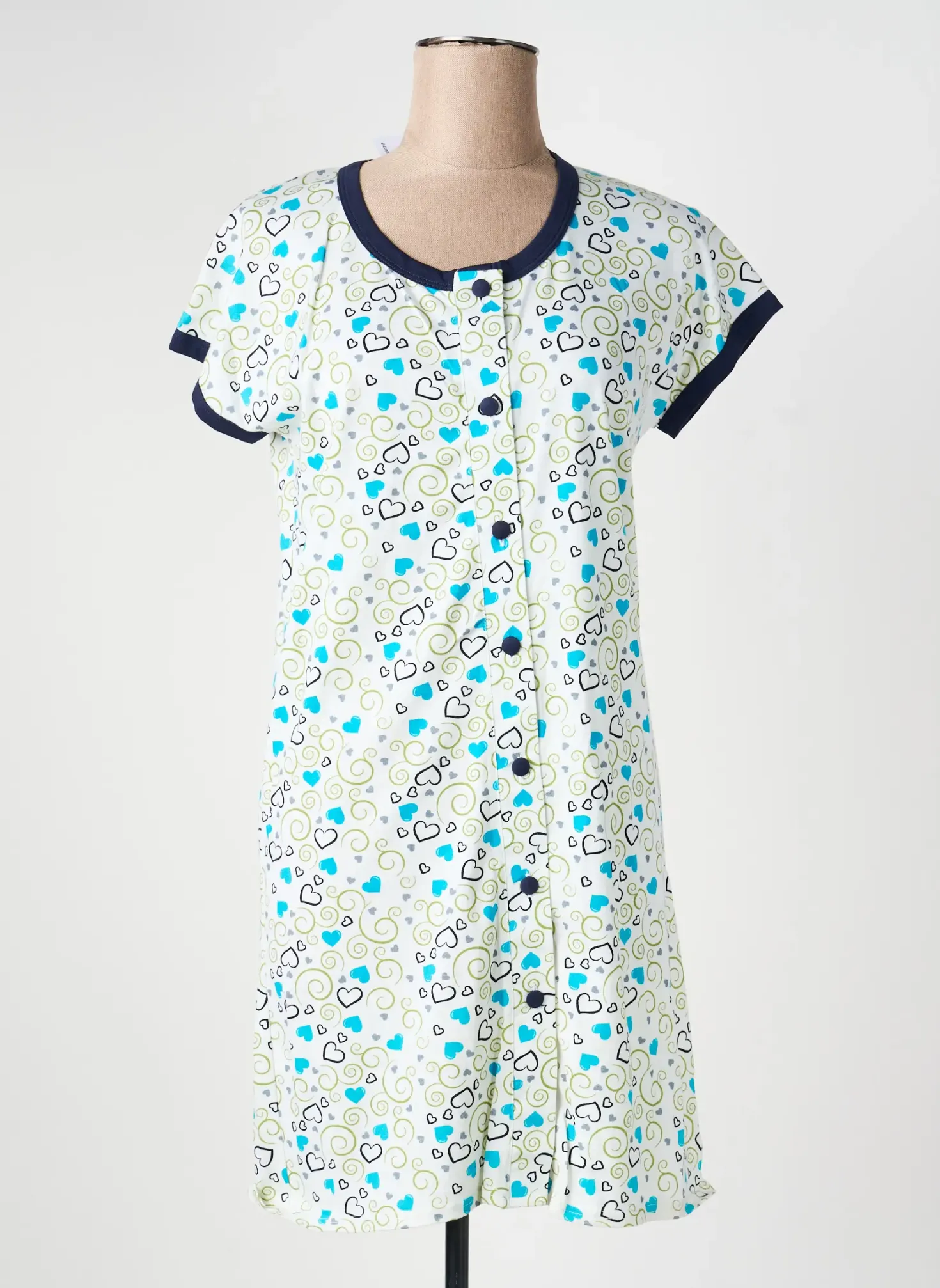 Chemise De Nuit Reglisse Blanc