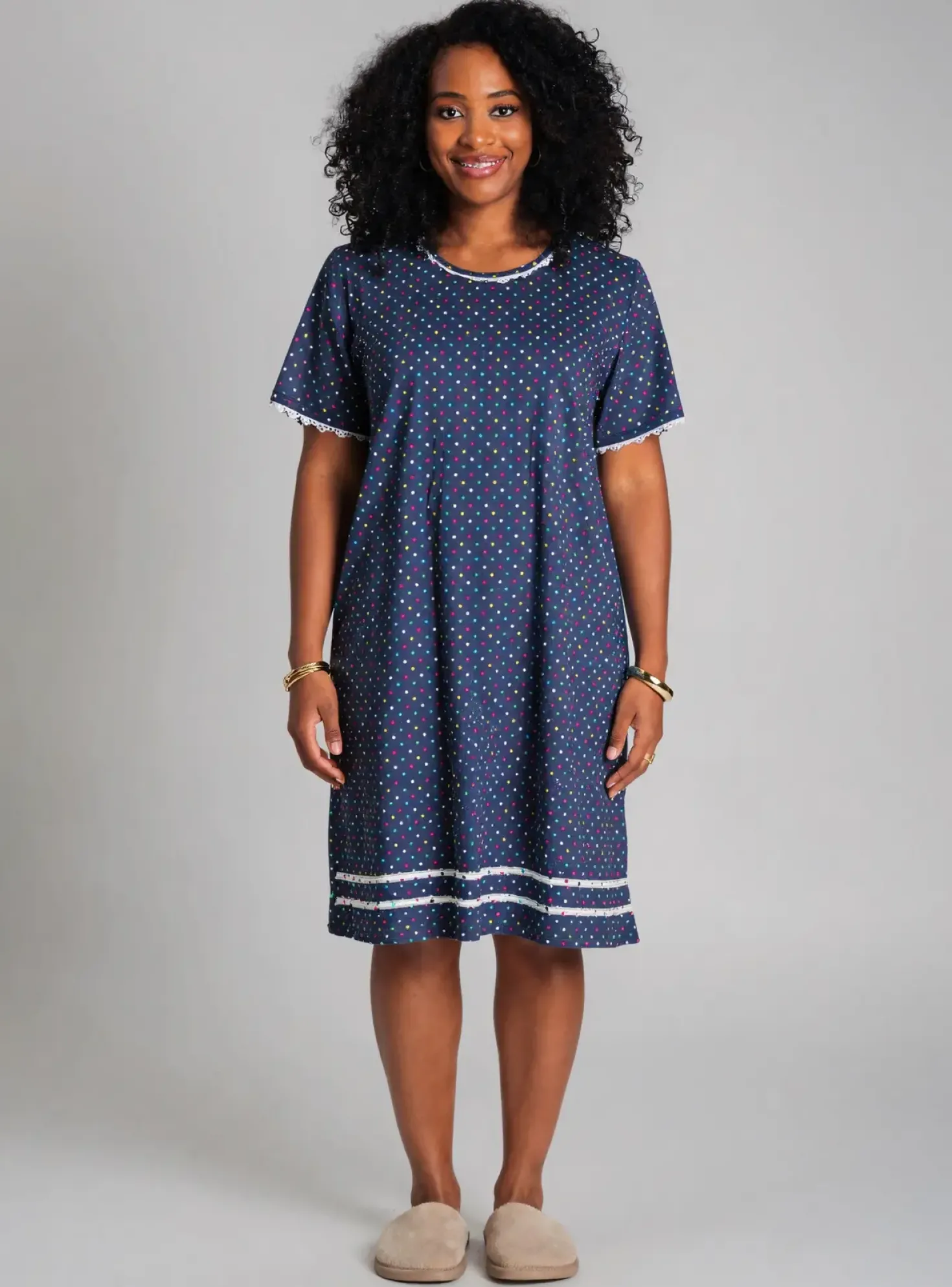 Chemise De Nuit Reglisse Bleu