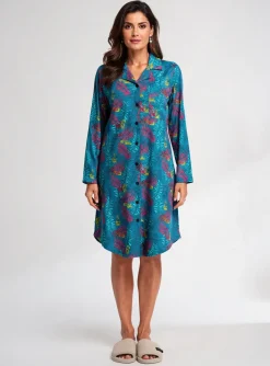Chemise De Nuit Rose Pomme Bleu