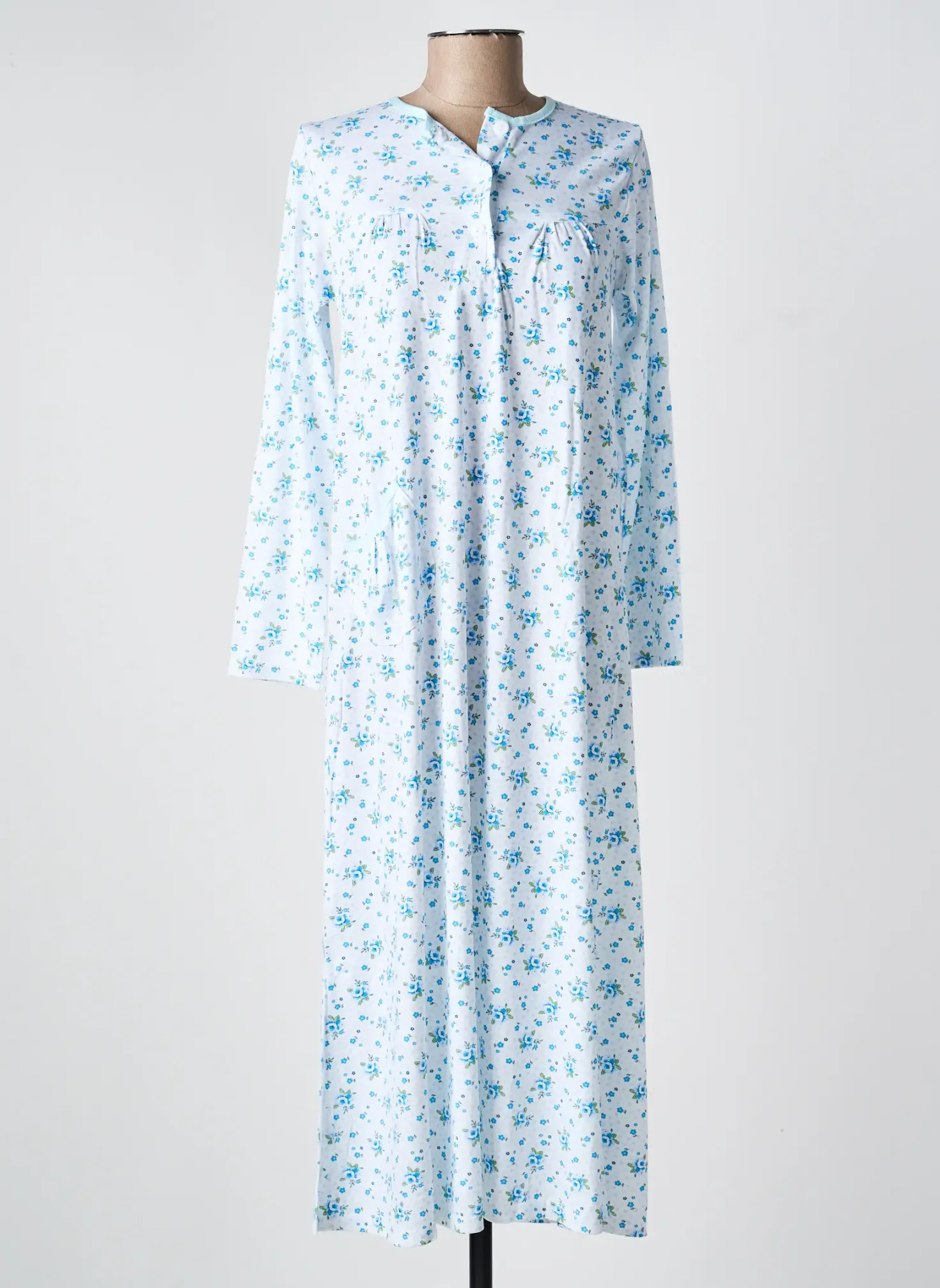 Chemise De Nuit Rose Pomme Bleu
