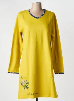 Chemise De Nuit Rose Pomme Jaune