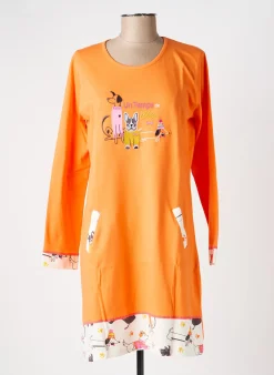 Chemise De Nuit Rose Pomme Orange