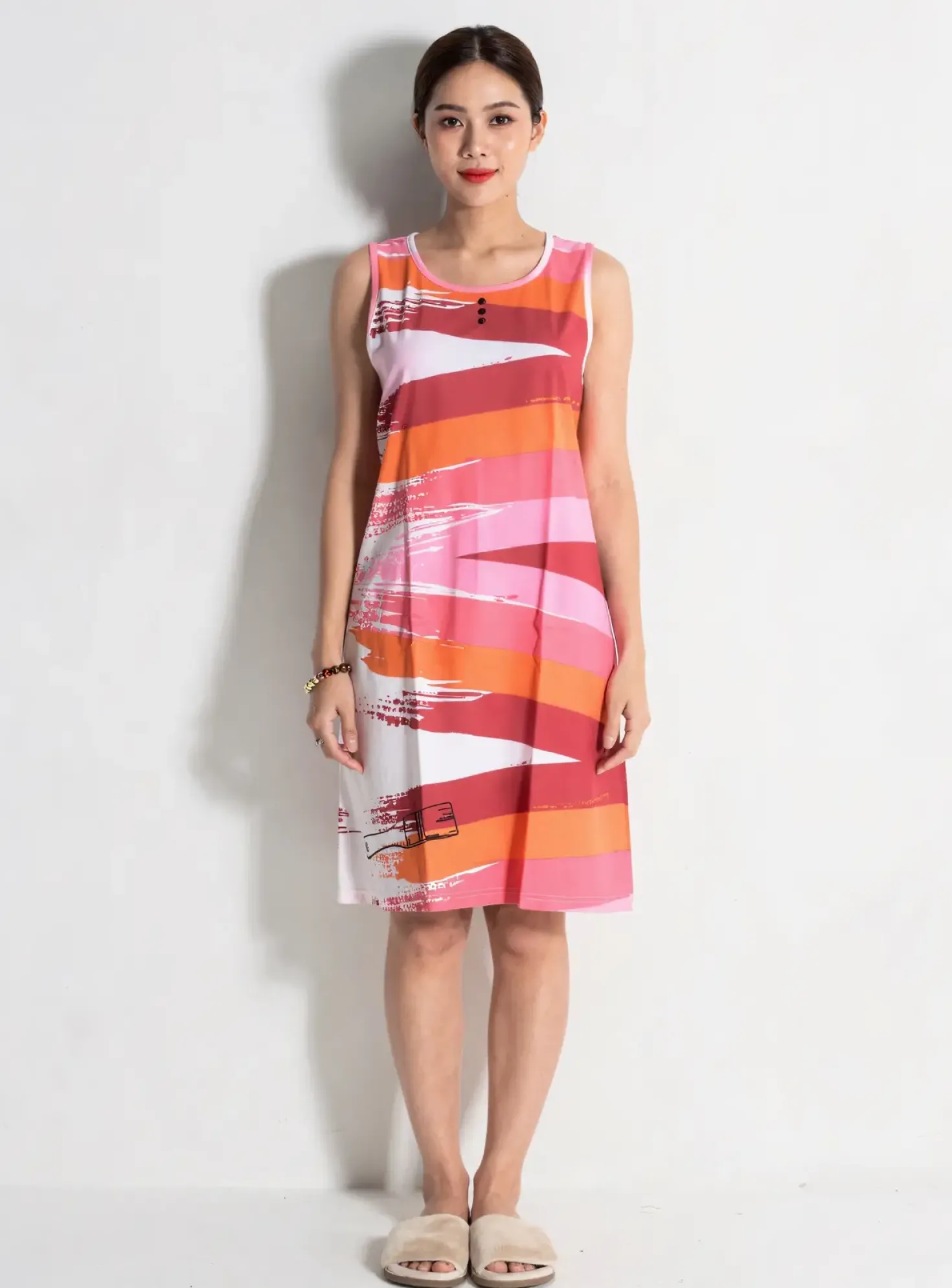 Chemise De Nuit Rose Pomme Orange