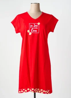 Chemise De Nuit Rose Pomme Rouge
