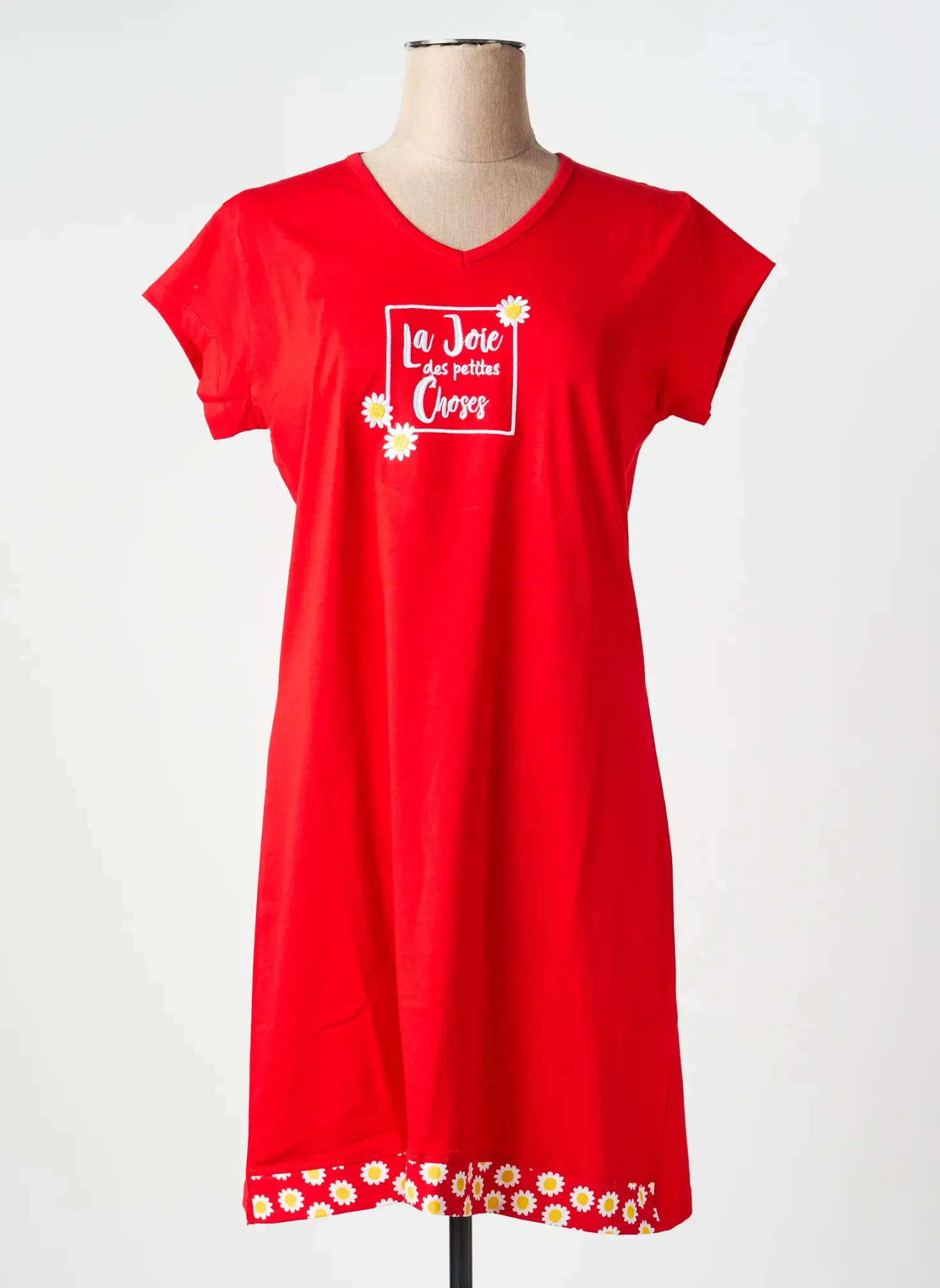 Chemise De Nuit Rose Pomme Rouge