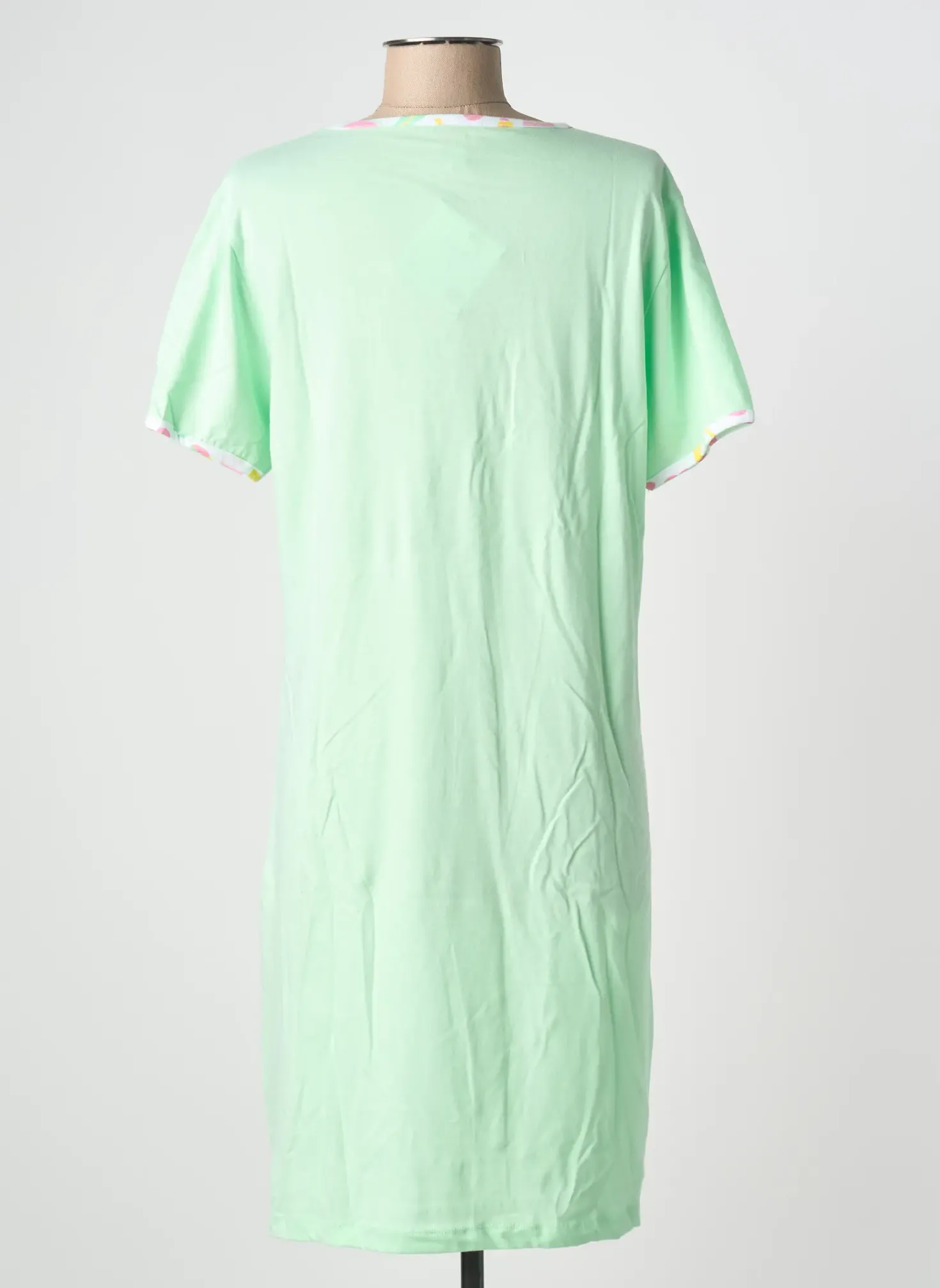 Chemise De Nuit Rose Pomme Vert