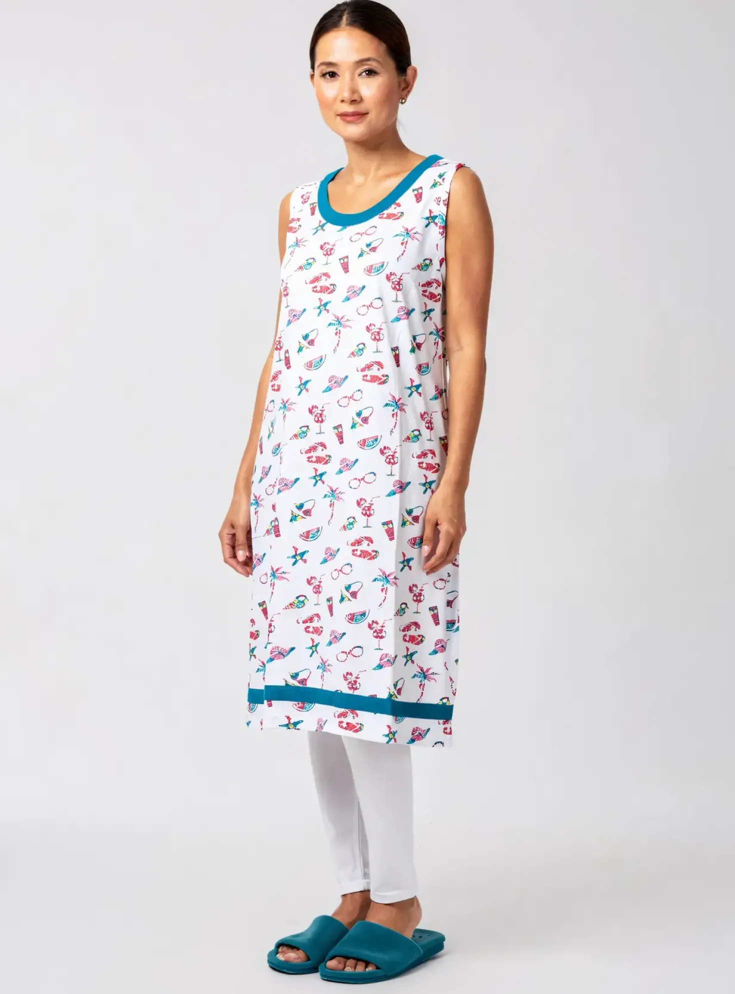 Chemise De Nuit Rose Pomme Vert