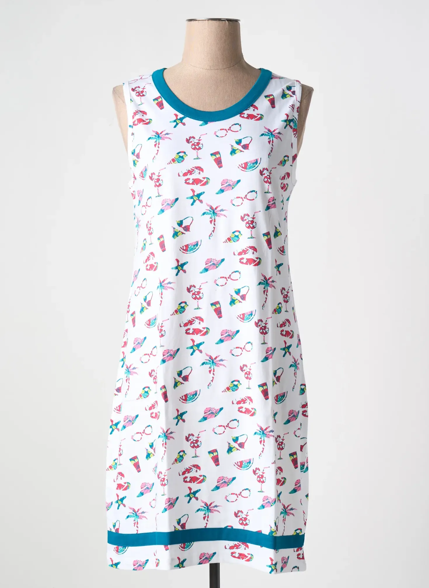 Chemise De Nuit Rose Pomme Vert