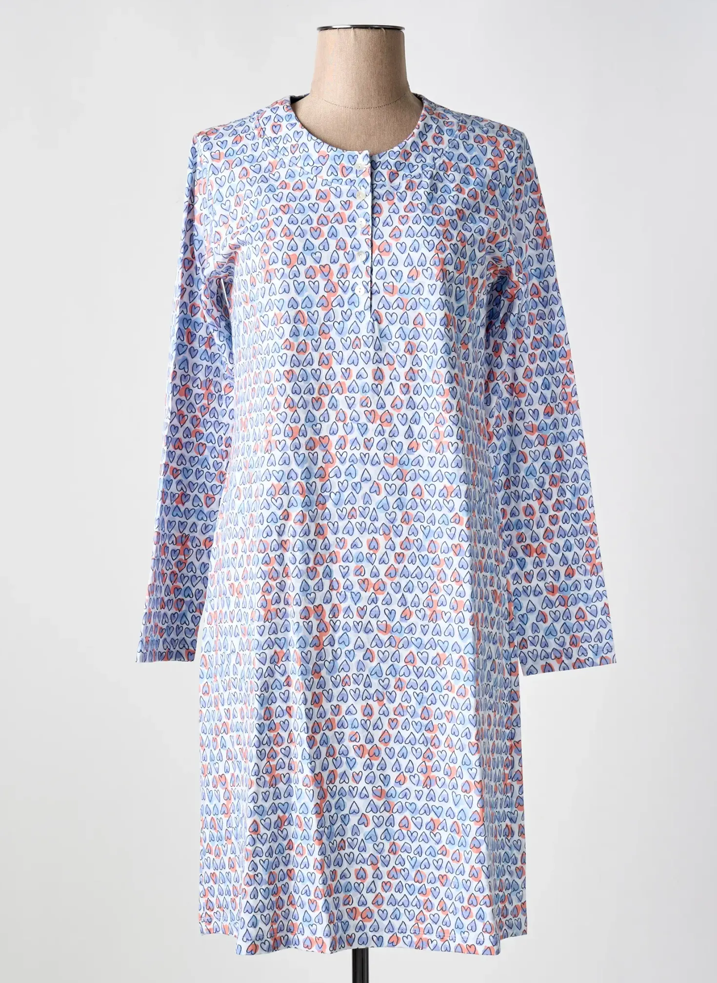 Chemise De Nuit Vania Bleu