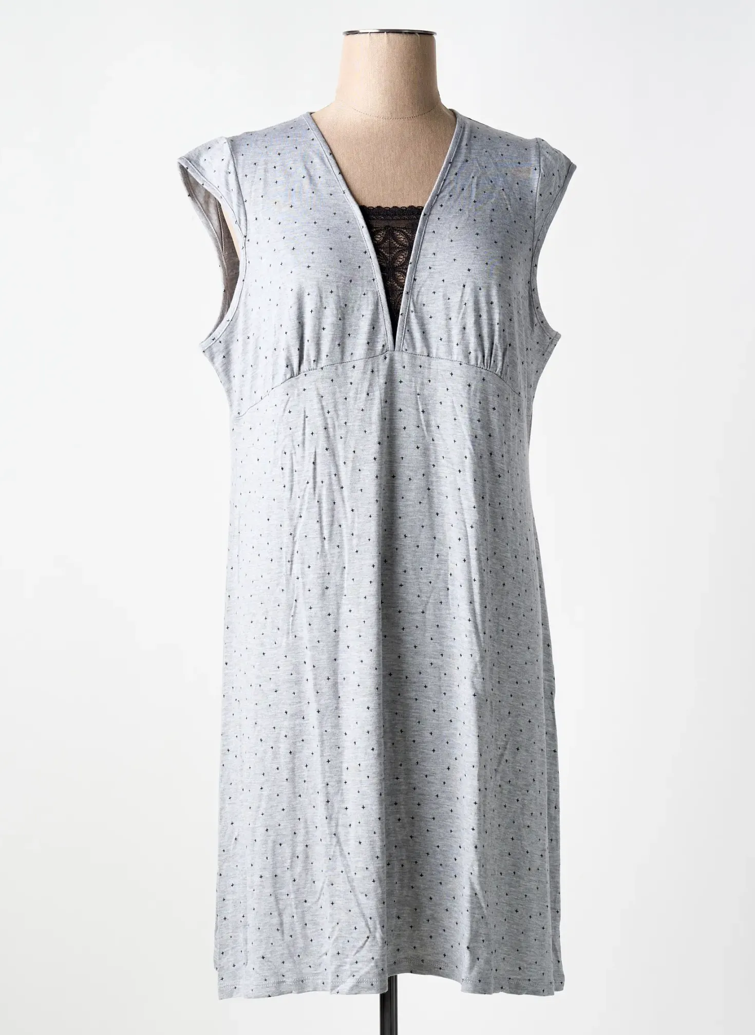 Chemise De Nuit Vania Gris