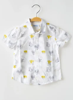 Chemise Manches Courtes Mayoral Blanc