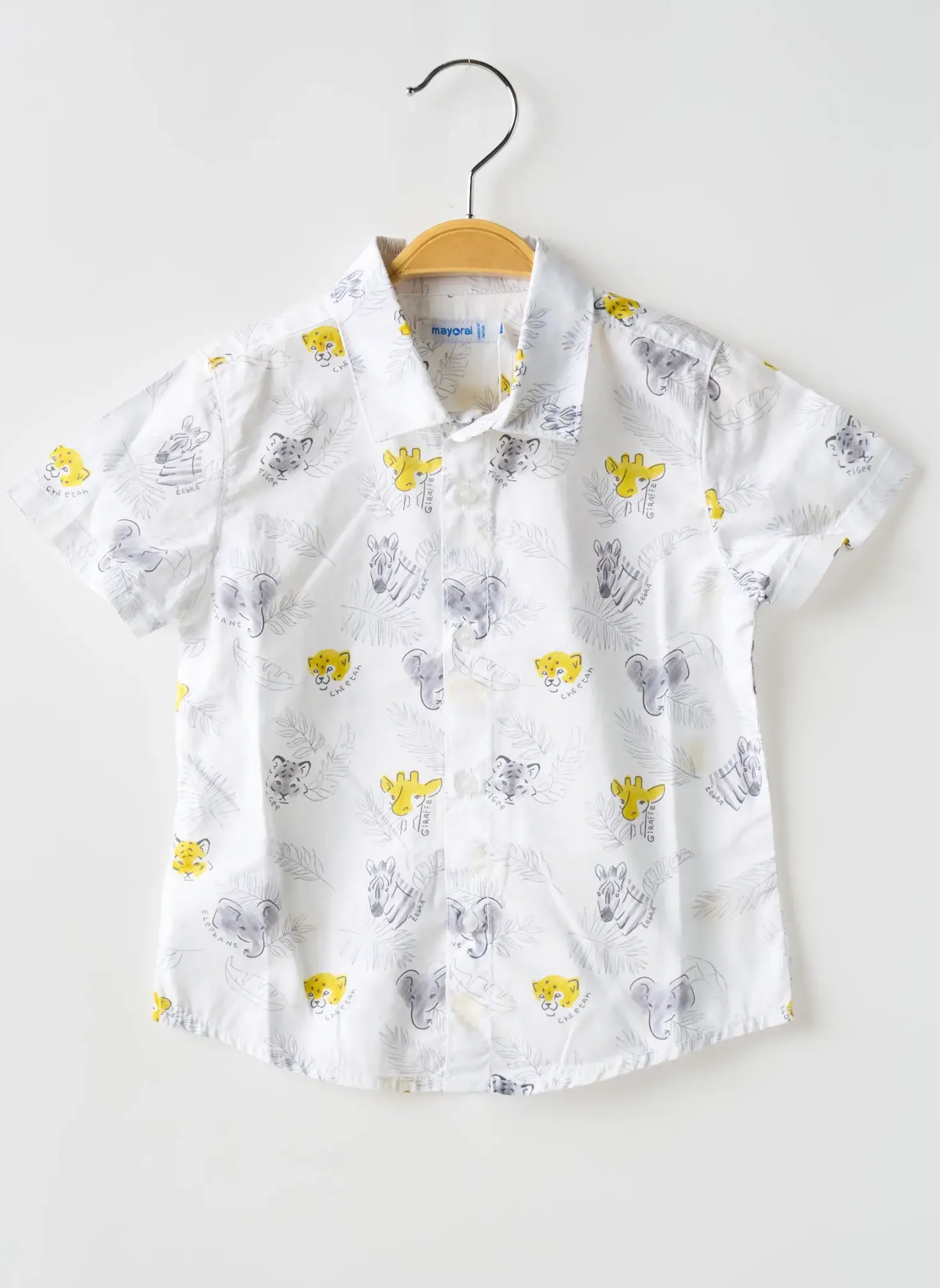 Chemise Manches Courtes Mayoral Blanc