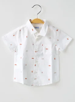 Chemise Manches Courtes Mayoral Blanc
