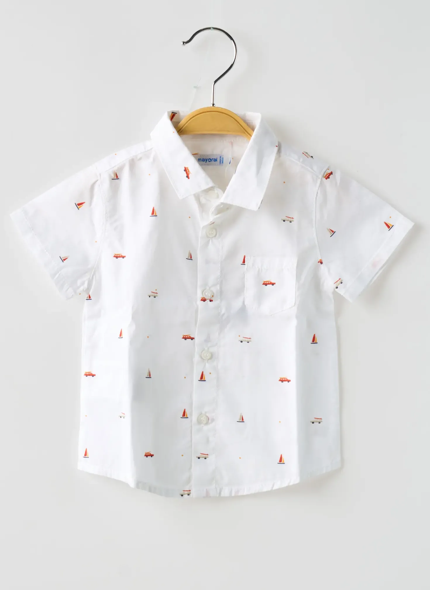Chemise Manches Courtes Mayoral Blanc