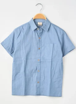 Chemise Manches Courtes Zy Bleu