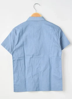 Chemise Manches Courtes Zy Bleu