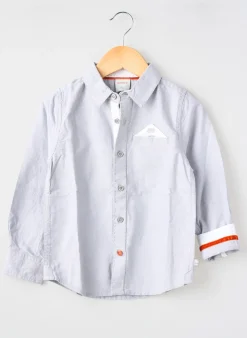 Chemise Manches Longues Boboli Bleu