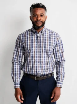 Chemise Manches Longues Damart Bleu