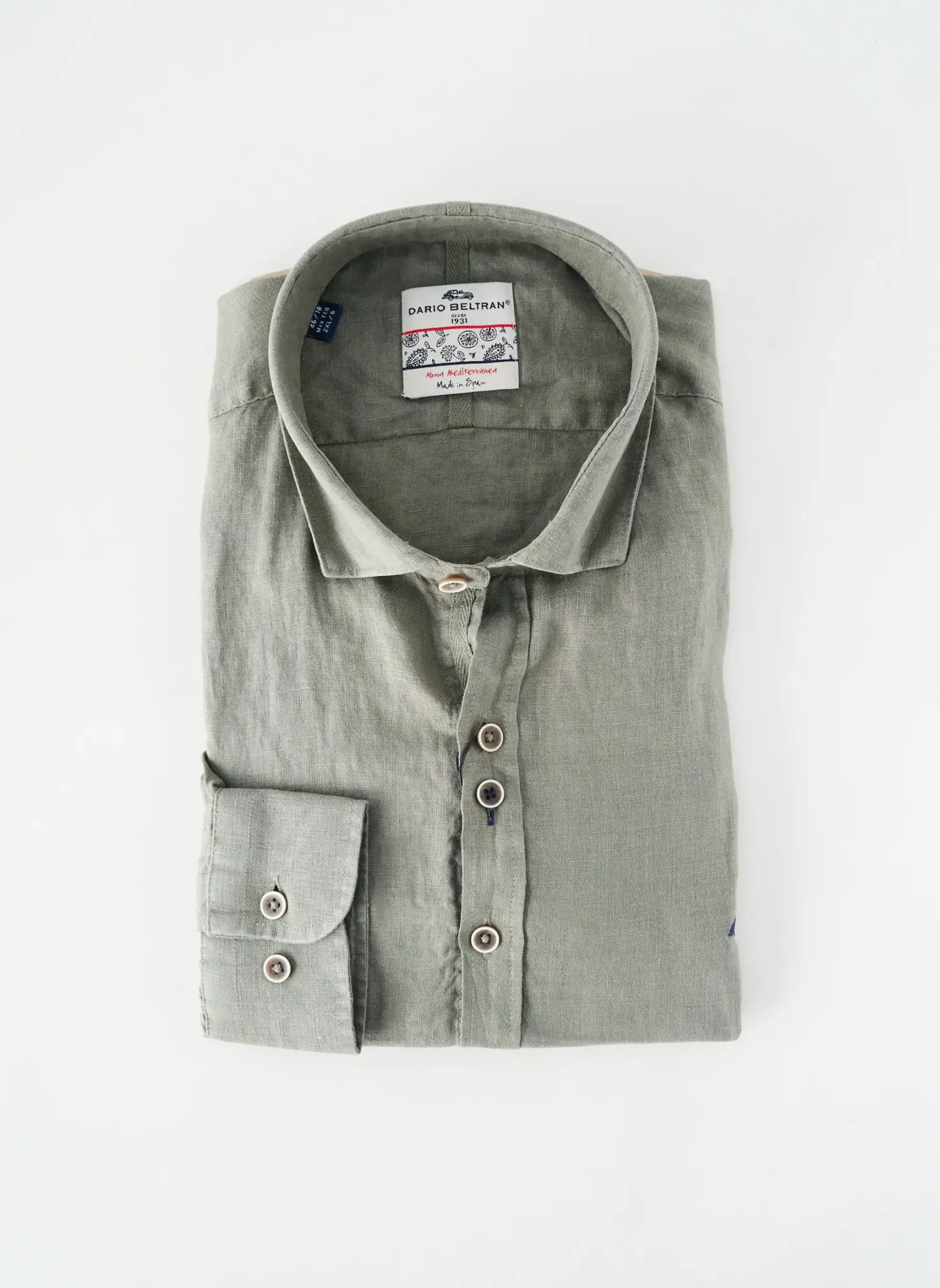 Chemise Manches Longues Dario Beltran Vert